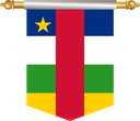 The Flag of Central African Republic Hanging Banner III