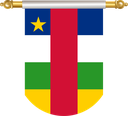 The Flag of Central African Republic Hanging Banner II