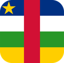 The Flag of Central African Republic Rounded Square