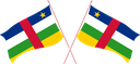 The Flag of Central African Republic Crossed Flags