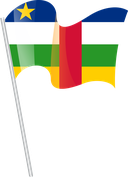 The Flag of Central African Republic Pole Flag I