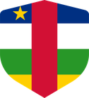 The Flag of Central African Republic Shielded I