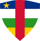 The Flag of Central African Republic Shielded II