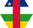 The Flag of Central African Republic Hexagon I