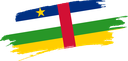 The Flag of Central African Republic Brushed