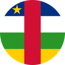 The Flag of Central African Republic Round