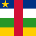 The Flag of Central African Republic Square