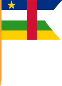 The Flag of Central African Republic V Cut