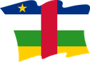 The Flag of Central African Republic Wavy II