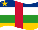 The Flag of Central African Republic Wavy I