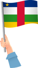 The Flag of Central African Republic Handheld