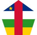 The Flag of Central African Republic Pentagon