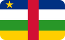 The Flag of Central African Republic Rounded Rectangle
