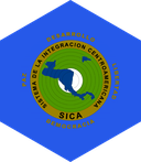 The Flag of Central American Integration System Hexagon II