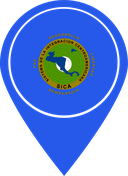 The Flag of Central American Integration System Map Pin