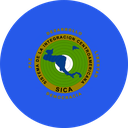 The Flag of Central American Integration System Round