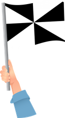 The Flag of Ceuta Handheld