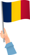 The Flag of Chad Handheld