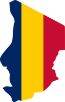 The Flag of Chad Map