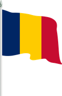 The Flag of Chad Pole Flag II