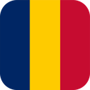The Flag of Chad Rounded Square