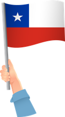 The Flag of Chile Handheld