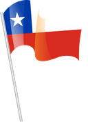 The Flag of Chile Pole Flag I