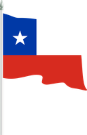 The Flag of Chile Pole Flag II