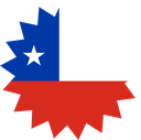 The Flag of Chile Star Burst