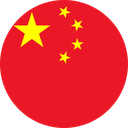 The Flag of China Round