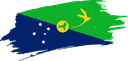 The Flag of Christmas Island Brushed