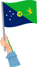 The Flag of Christmas Island Handheld