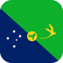 The Flag of Christmas Island Rounded Square
