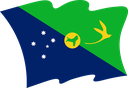 The Flag of Christmas Island Wavy II