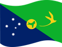 The Flag of Christmas Island Wavy I