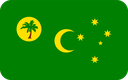 The Flag of Cocos (Keeling) Islands Rounded Rectangle