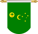 The Flag of Cocos (Keeling) Islands Hanging Banner II