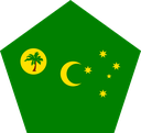 The Flag of Cocos (Keeling) Islands Pentagon