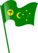 The Flag of Cocos (Keeling) Islands Pole Flag I