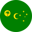 The Flag of Cocos (Keeling) Islands Round