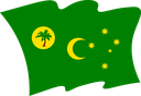 The Flag of Cocos (Keeling) Islands Wavy II