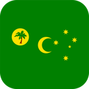 The Flag of Cocos (Keeling) Islands Rounded Square