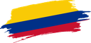 The Flag of Colombia Brushed