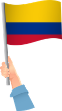 The Flag of Colombia Handheld