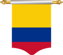 The Flag of Colombia Hanging Banner I