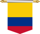 The Flag of Colombia Hanging Banner III