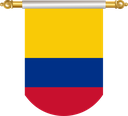 The Flag of Colombia Hanging Banner II