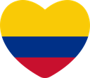 The Flag of Colombia Heart