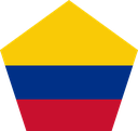 The Flag of Colombia Pentagon