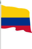 The Flag of Colombia Pole Flag II
